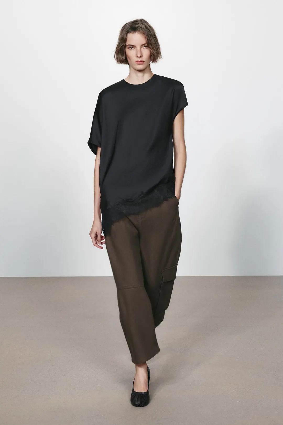 Кружевной топ ZW Collection, Zara