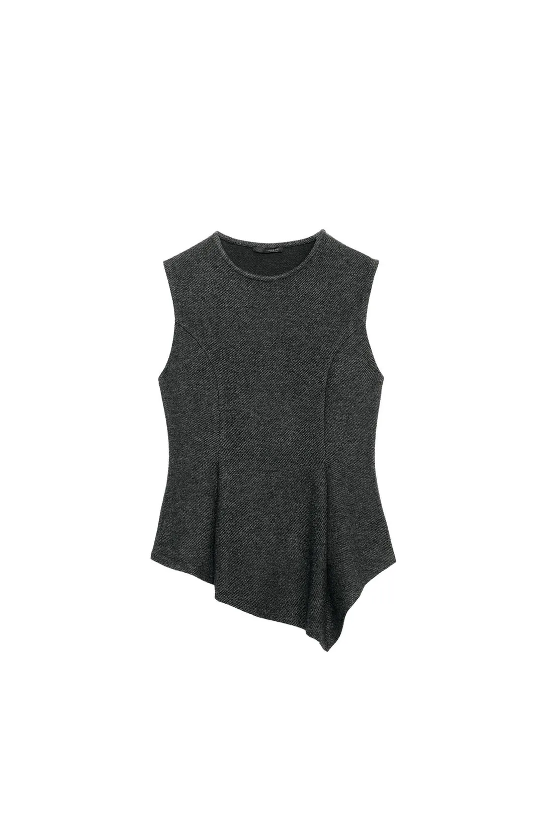 Мягкий топ с баской, Zara