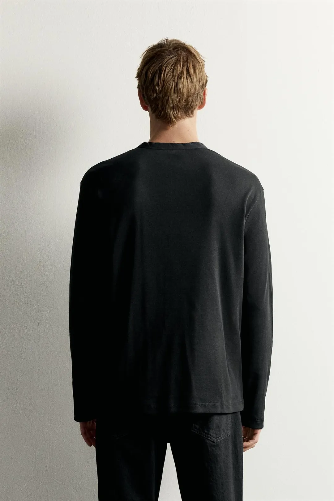 Футболка хенли свободного кроя, Zara