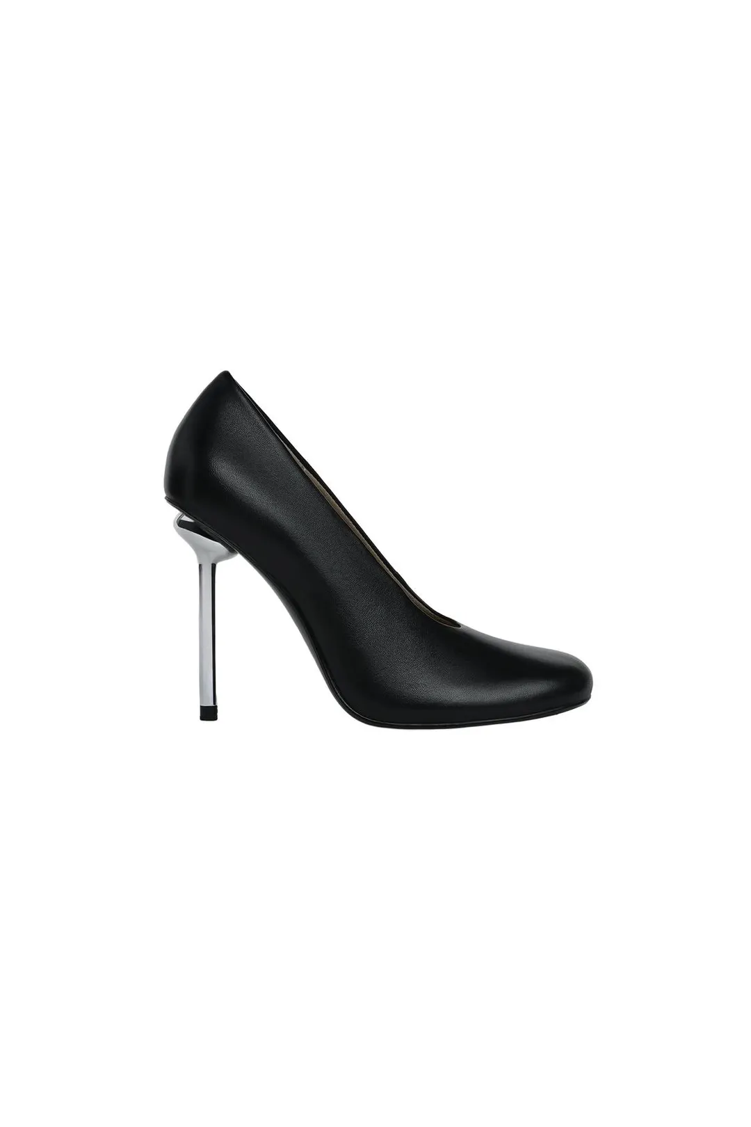 Туфли кожаные Limited Edition на каблуке с эффектом металлик, Zara