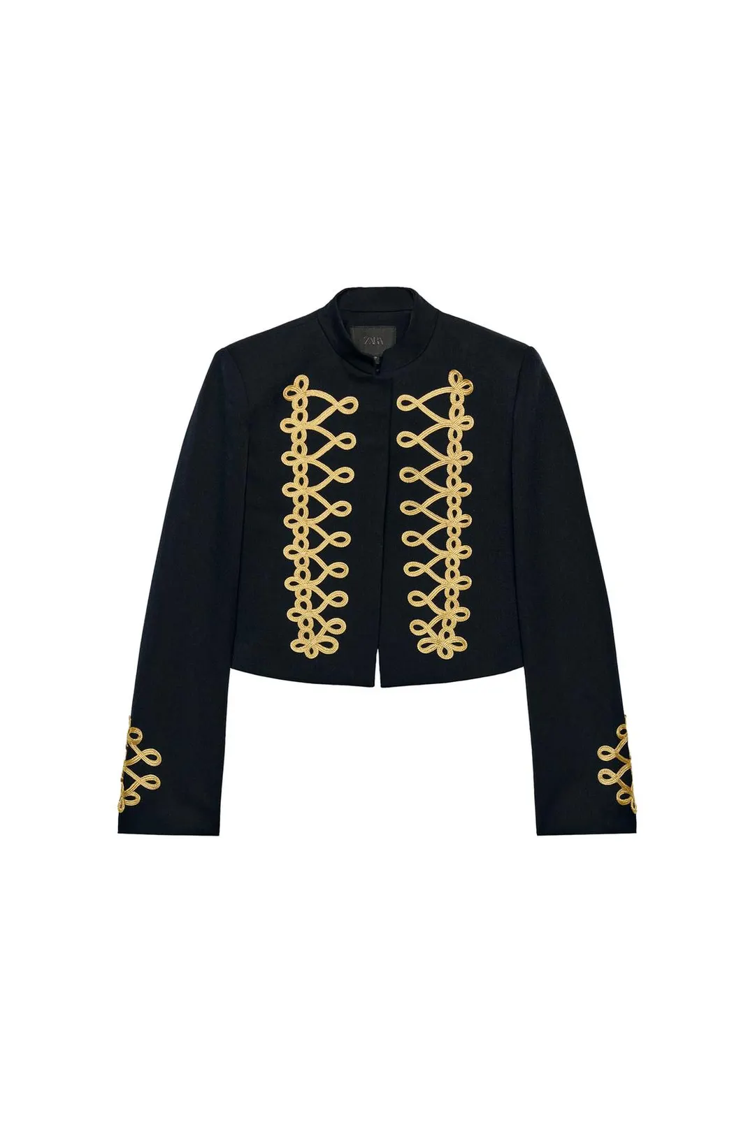Укороченная куртка с застежками-клевантами, Zara