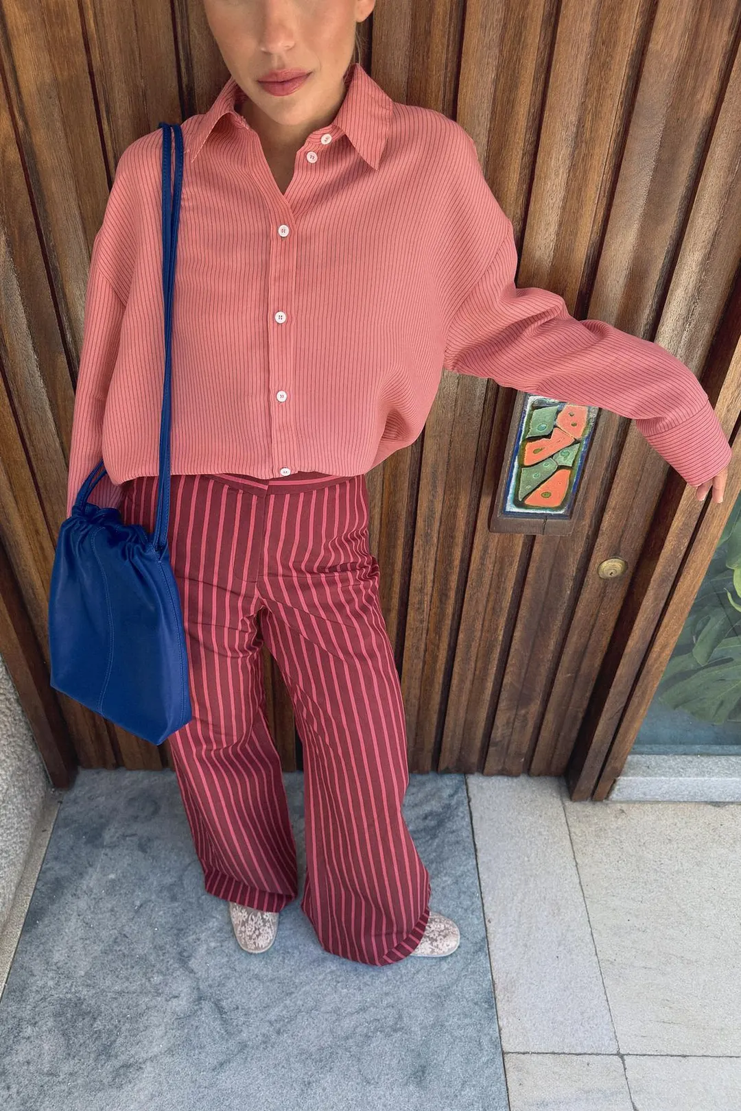 Струящаяся рубашка в полоску, Zara