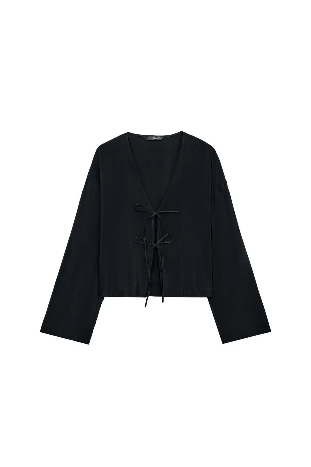 Струящаяся рубашка с завязками, Zara
