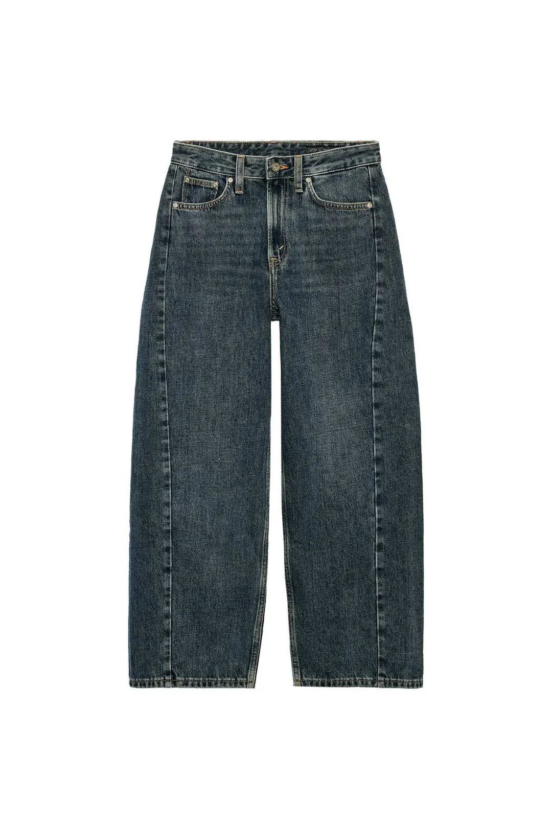 Джинсы до щиколотки свободного кроя со средней посадкой ZW Collection, Zara