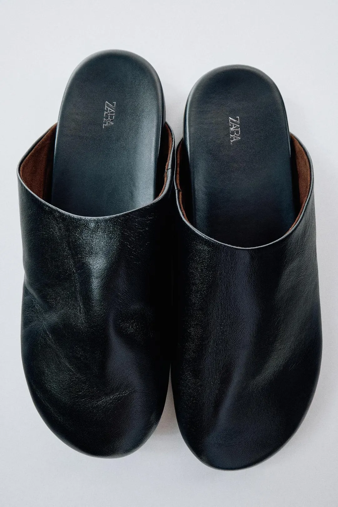 Мюли без каблука из кожи, Zara