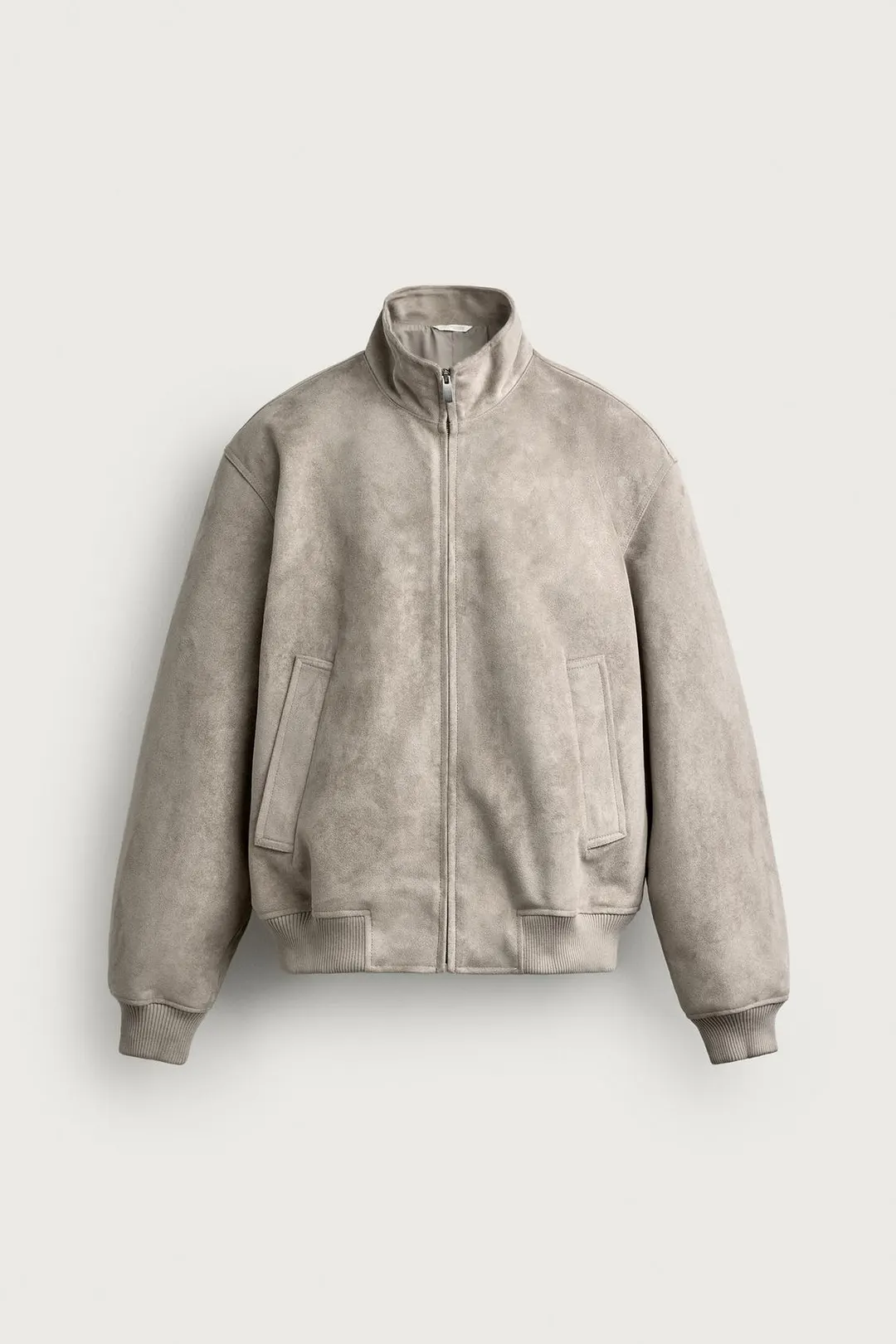 Куртка прямого кроя из искусственной замши, Zara