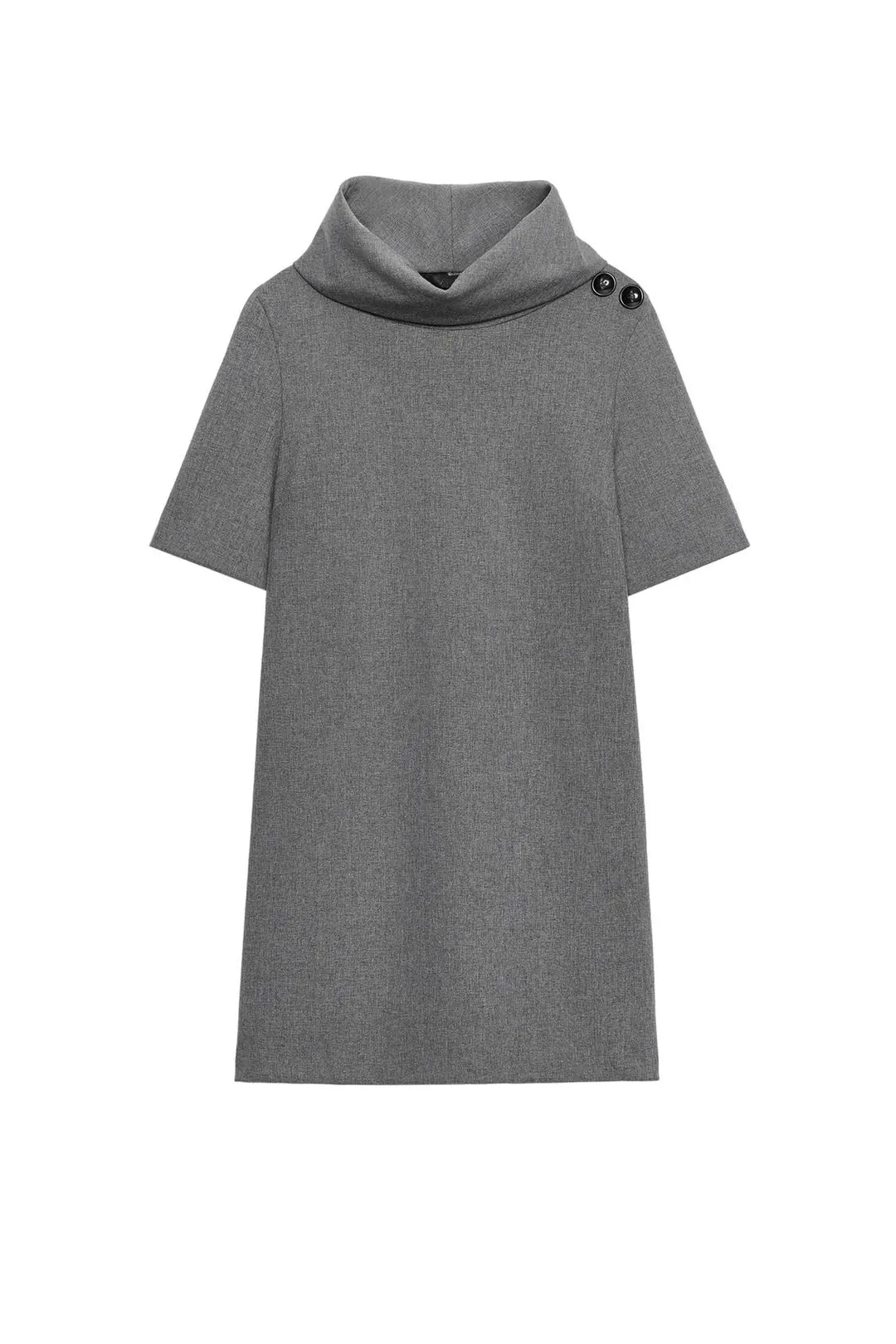 Короткое платье с высоким воротником, Zara