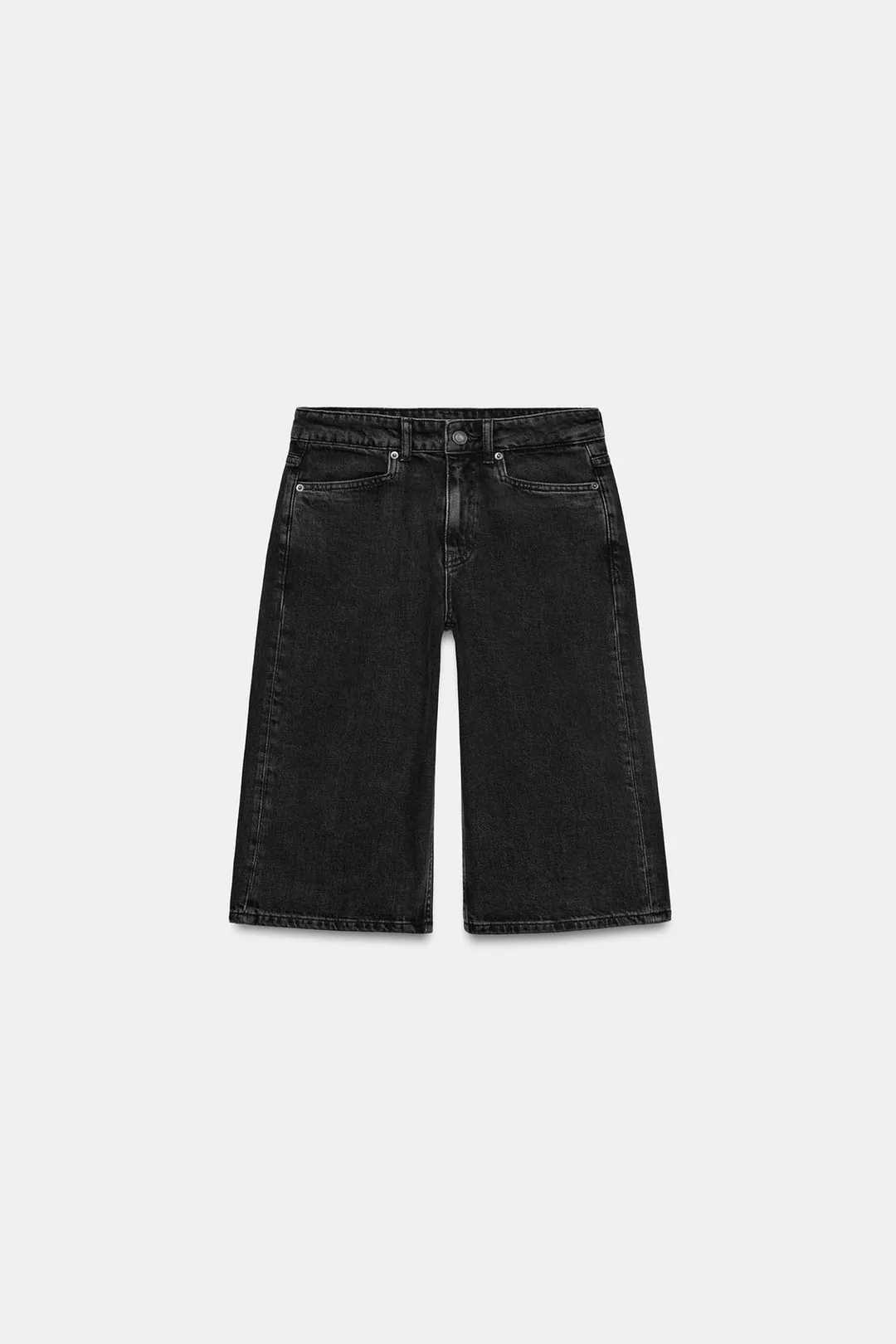 Джинсовые бермуды ZW Collection со средней посадкой, Zara