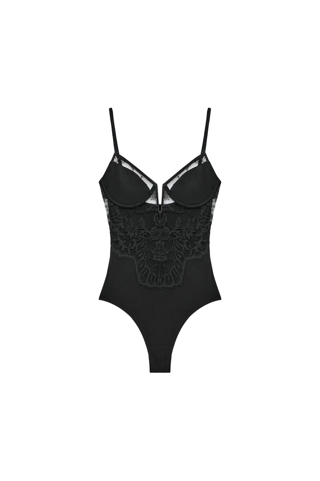 Боди с кружевной отделкой, Zara