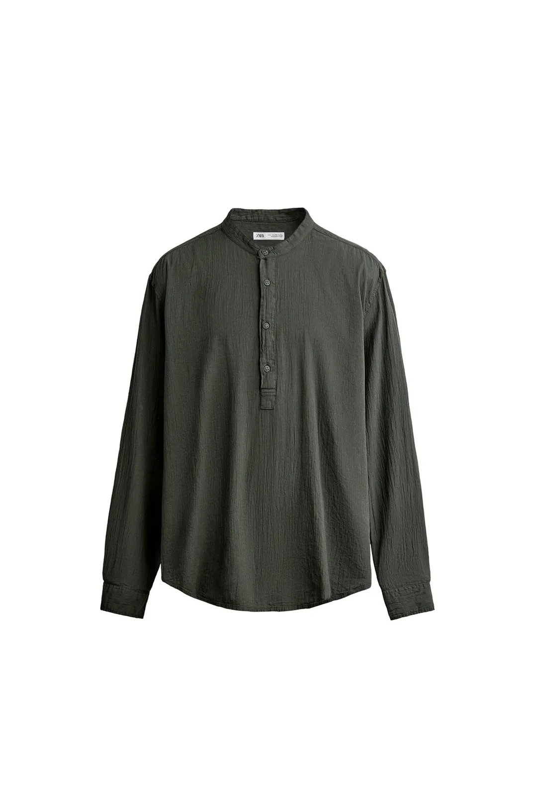 Поло с эффектом жатой ткани, Zara