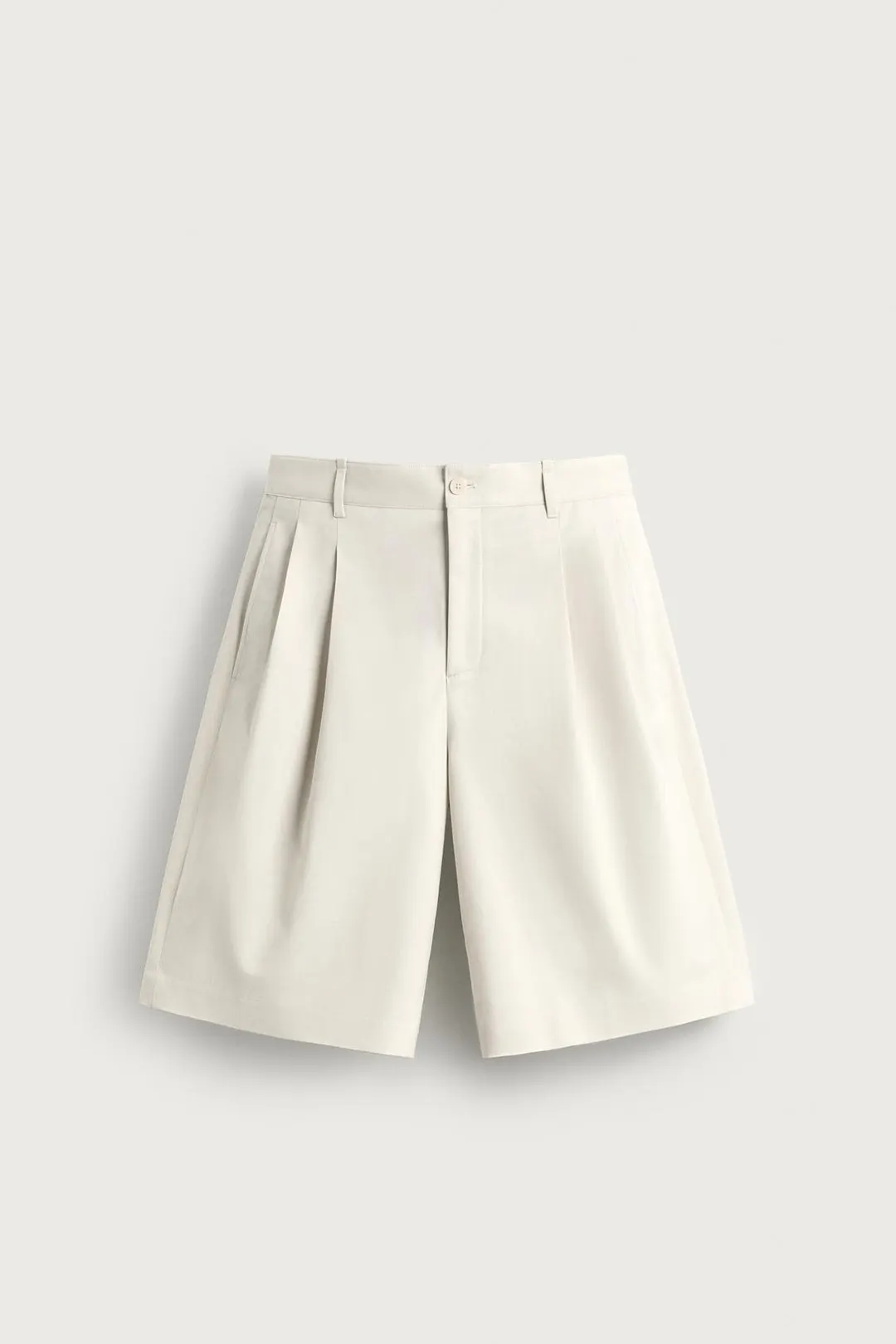 Шорты-бермуды широкие со складками, Zara