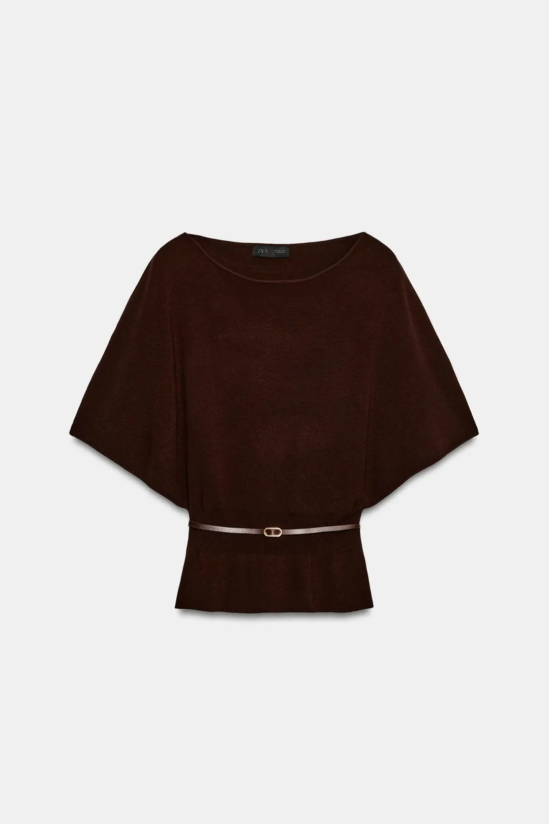 Вязаный топ с поясом, Zara