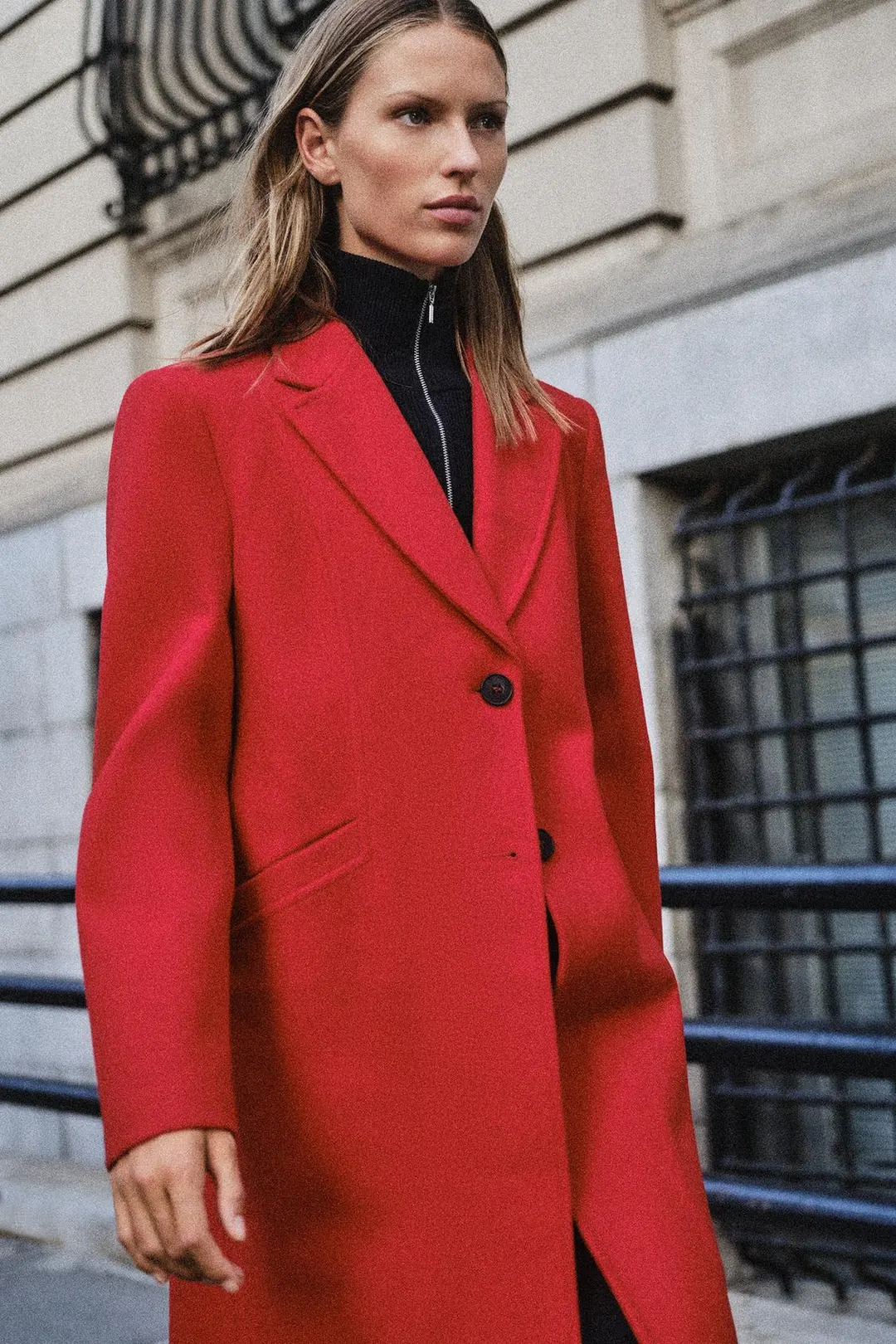 Пальто с мягкими подплечниками, Zara