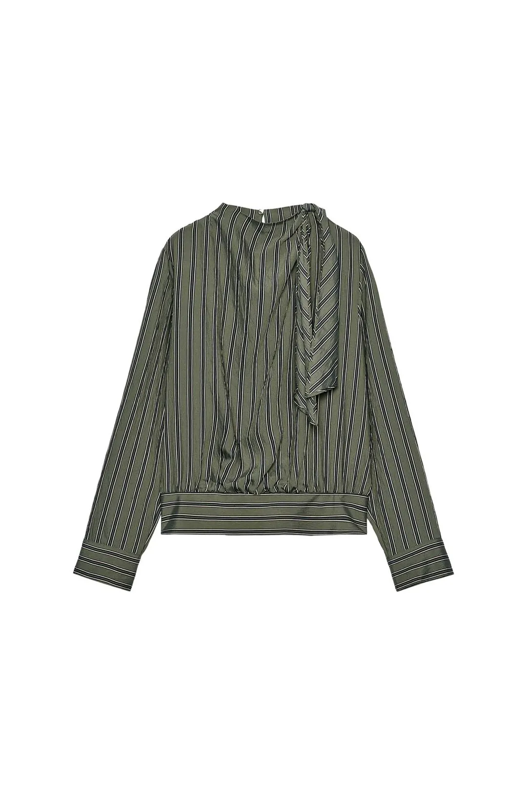 Блузка в полоску с узлом, Zara