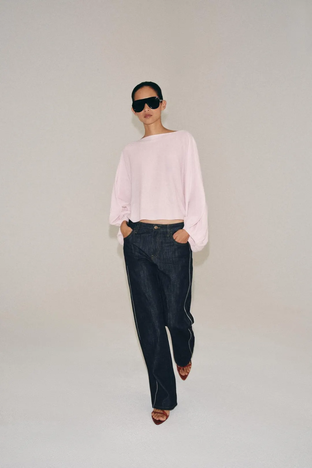 Джемпер с объемными рукавами, Zara