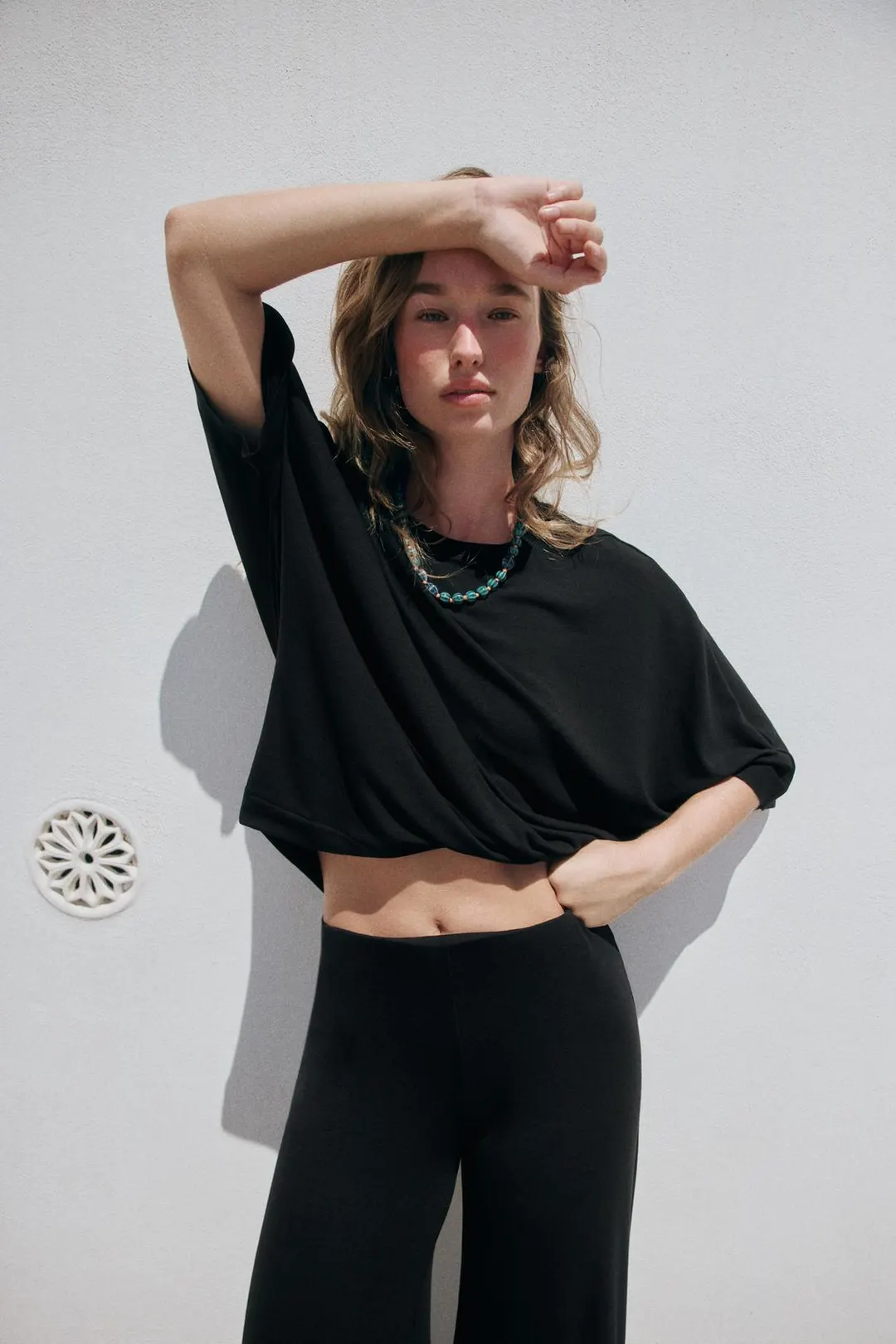 Струящаяся футболка оверсайз, Zara