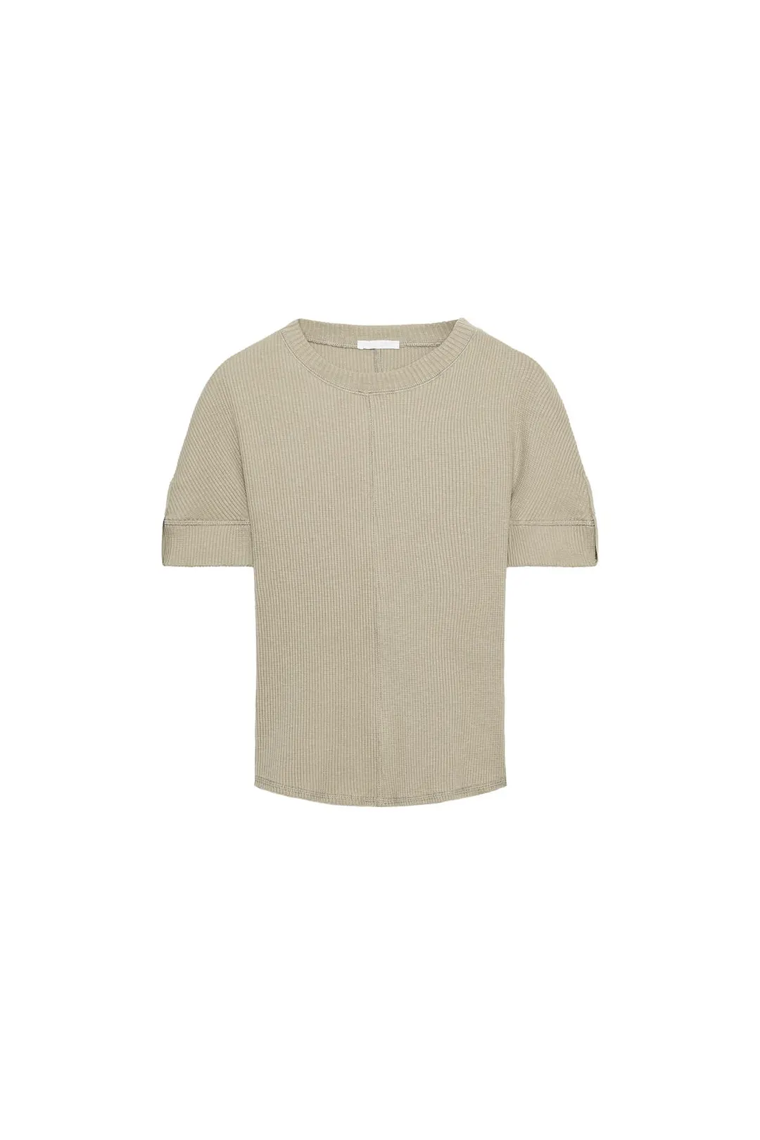 Хлопковая футболка в рубчик, Zara