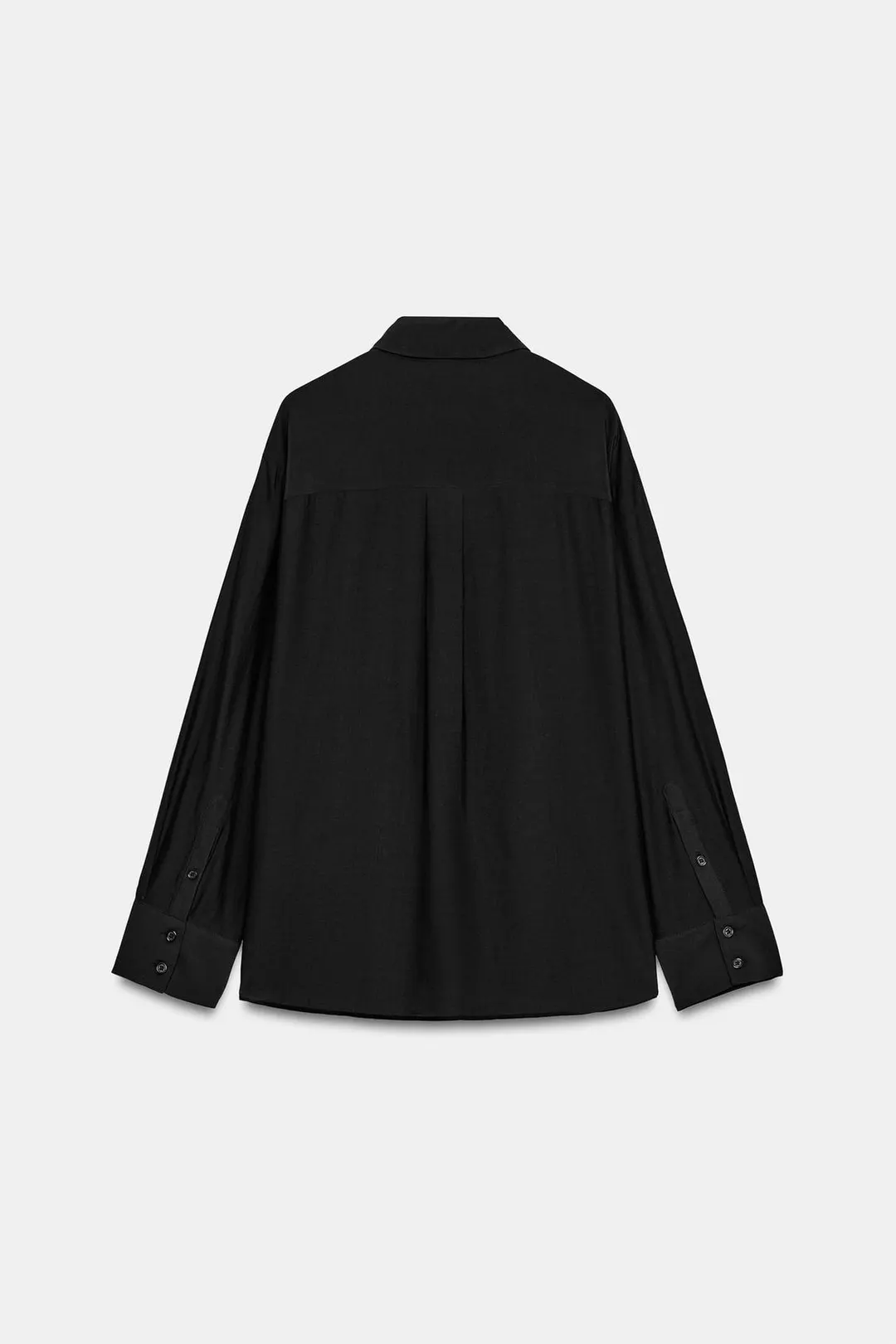 Однотонная рубашка ZW Collection с манишкой, Zara