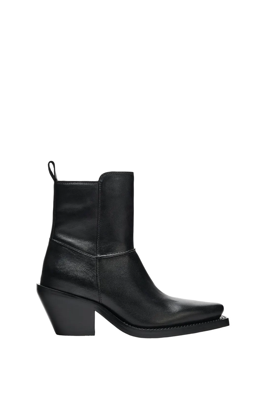 Ковбойские ботильоны из кожи, Zara