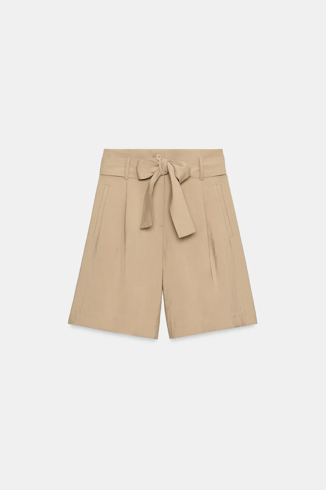 Бермуды с поясом-завязкой, Zara