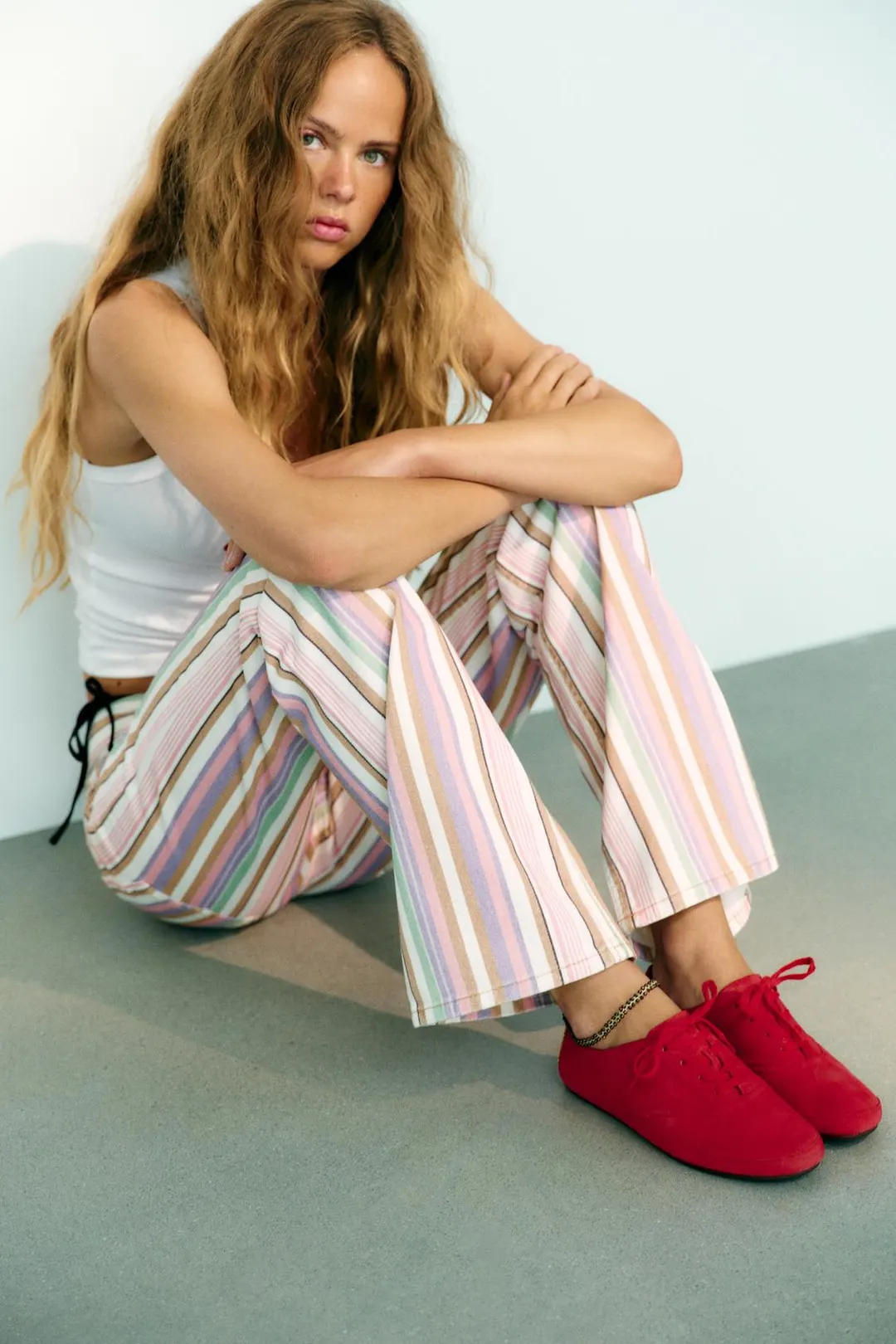 Кроссовки-дерби из кожи, Zara