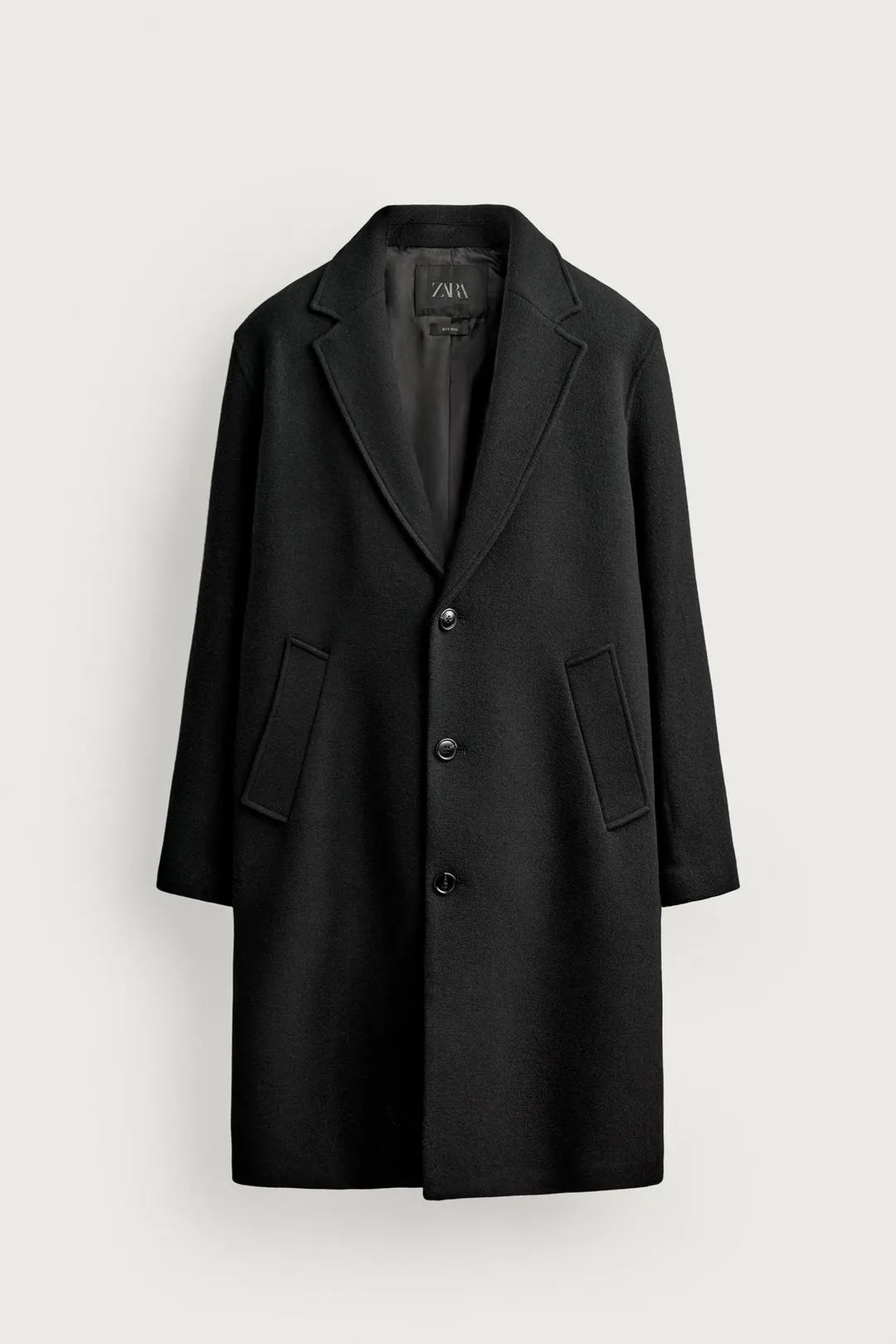 Пальто свободного кроя из смесовой шерсти, Zara