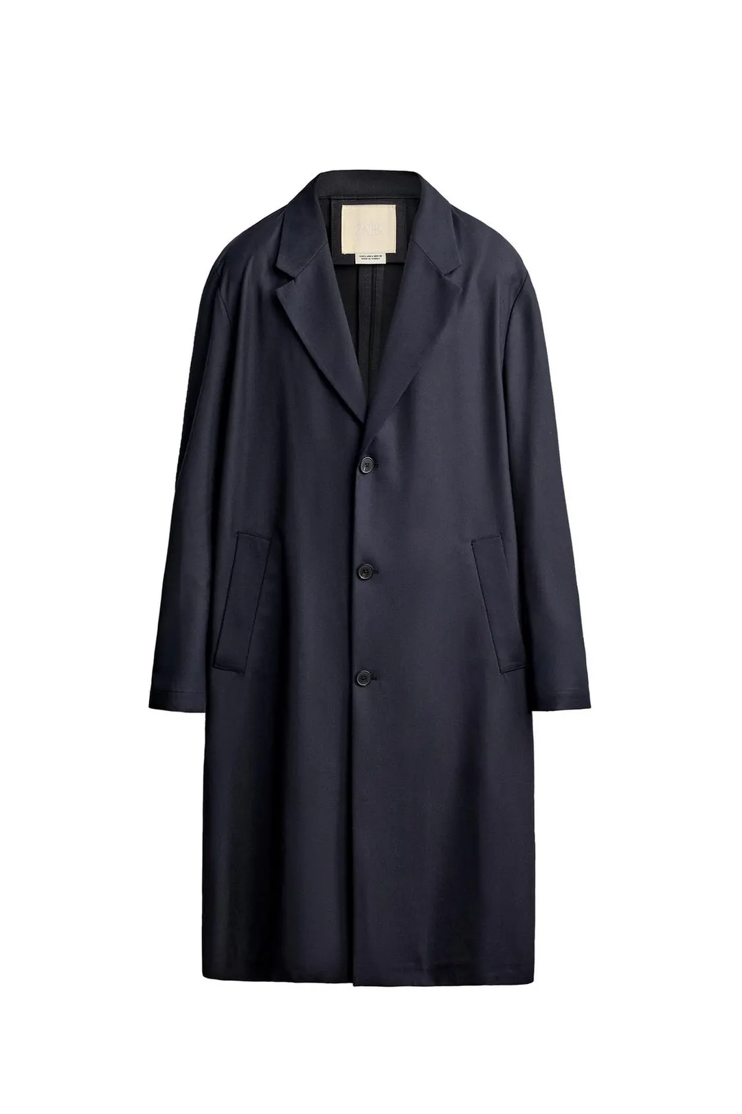 Сюртук свободного кроя из смесовой шерсти, Zara