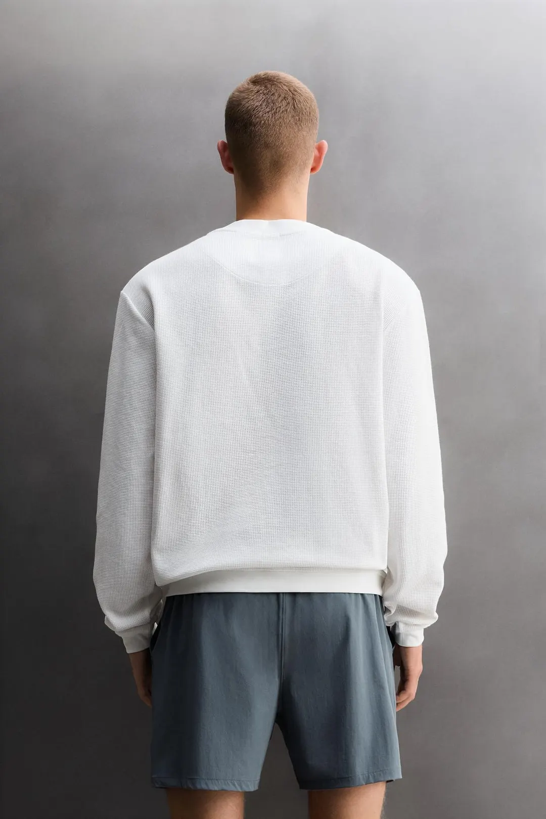 Свитшот для тренировок вафельной вязки, Zara