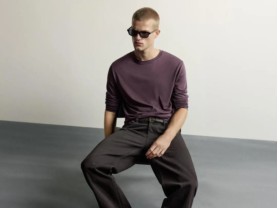 Футболка свободного кроя с длинными рукавами, Zara
