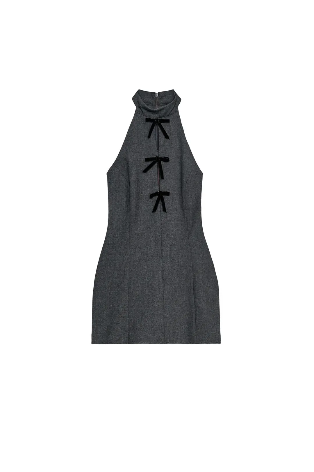 Мини-платье халтер с бантами, Zara
