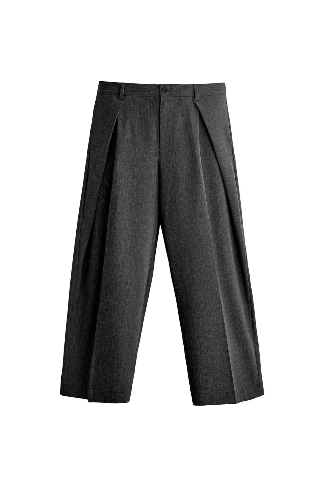 Брюки свободного кроя со складками, Zara