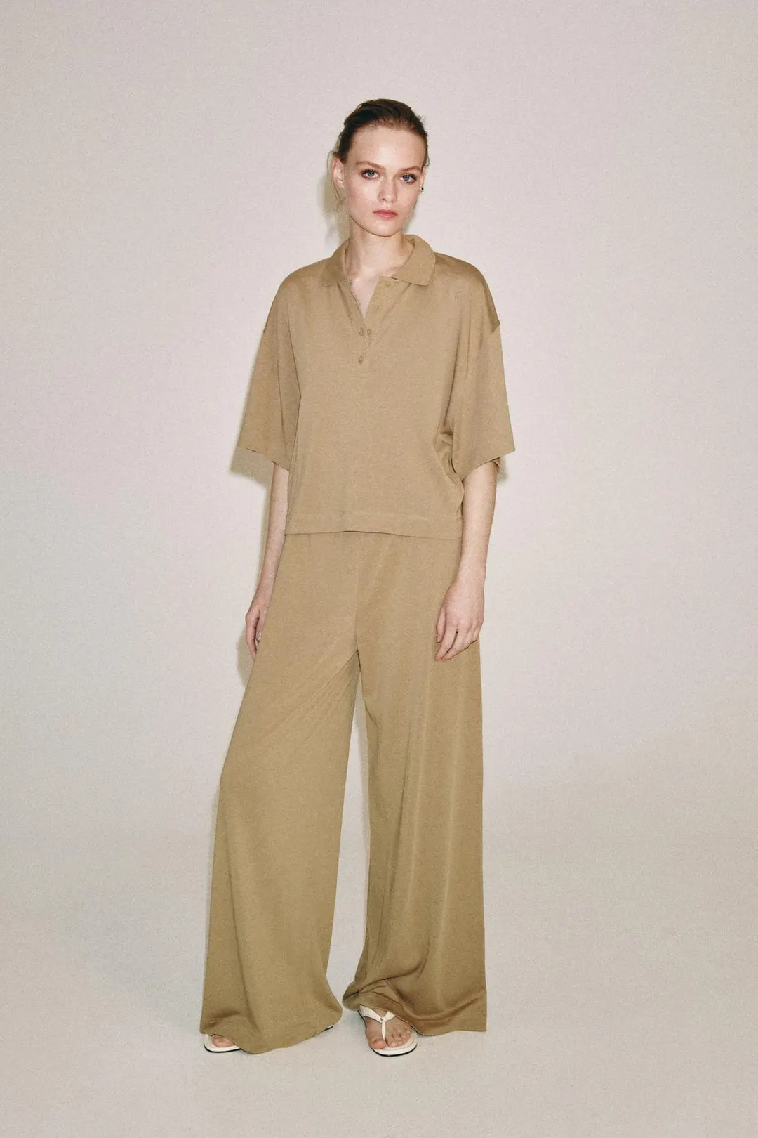 Брюки широкого кроя, Zara