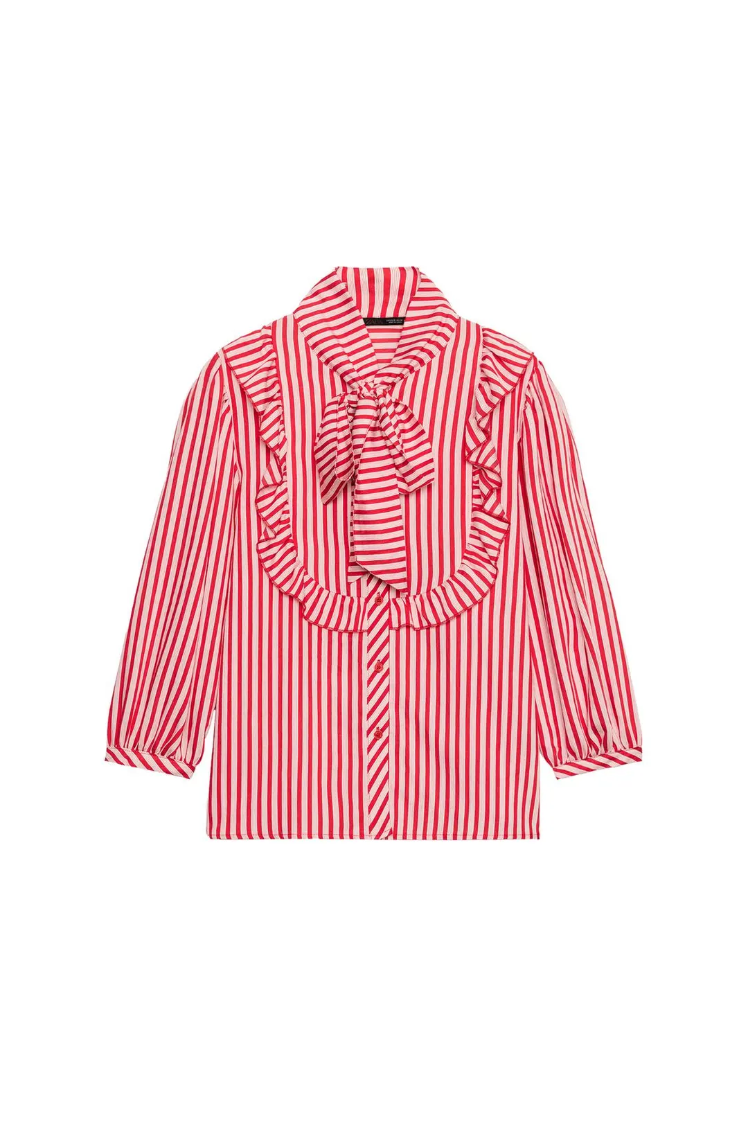 Рубашка в полоску с бантом, Zara