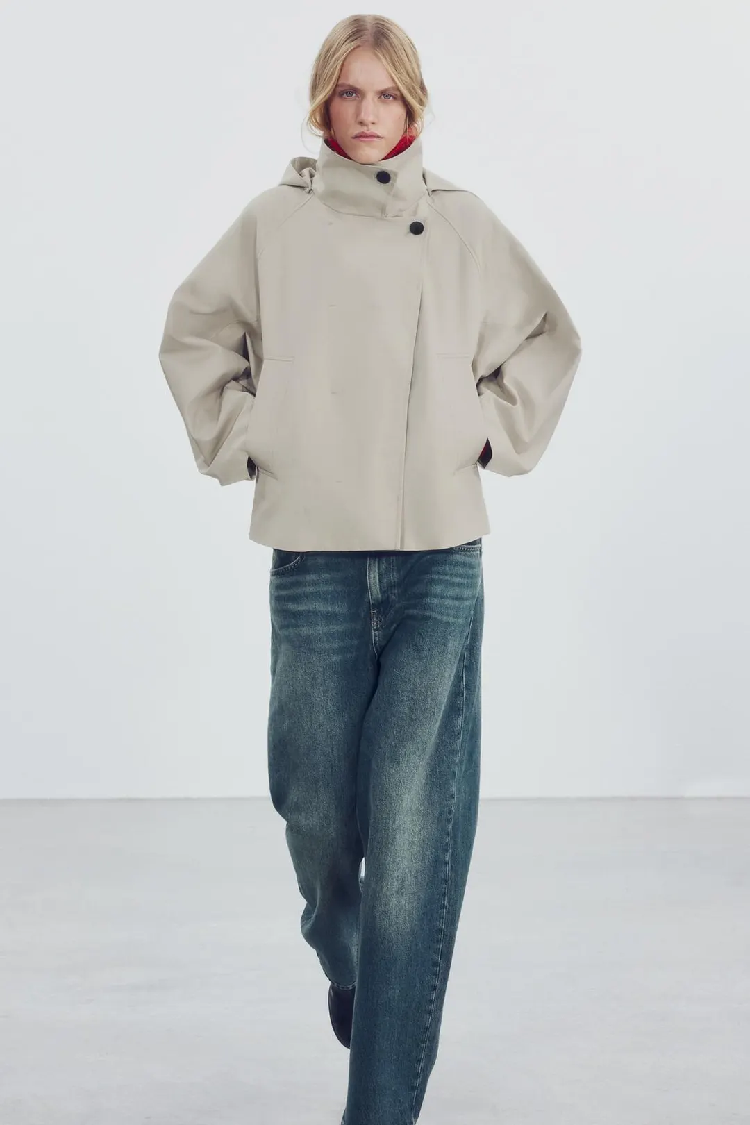 Парка короткая водоотталкивающая ZW Collection, Zara