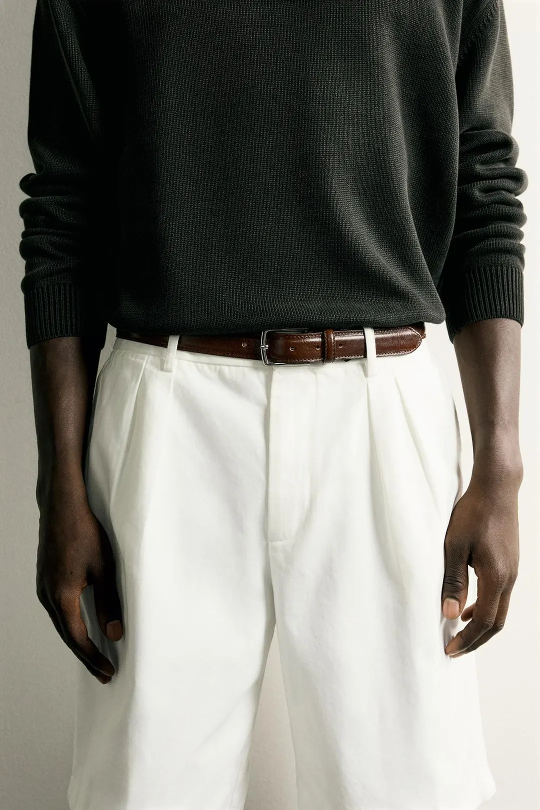 Ремень классический кожаный, Zara