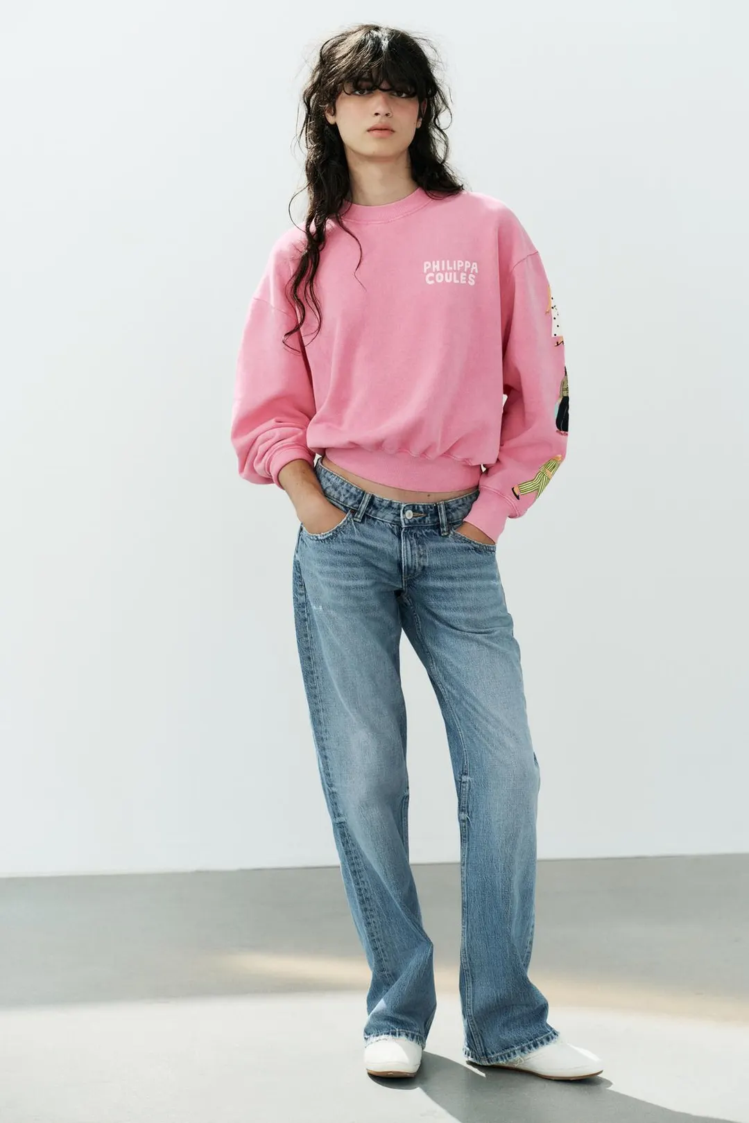 Свитшот Philippa Coules с эффектом выцветания, Zara