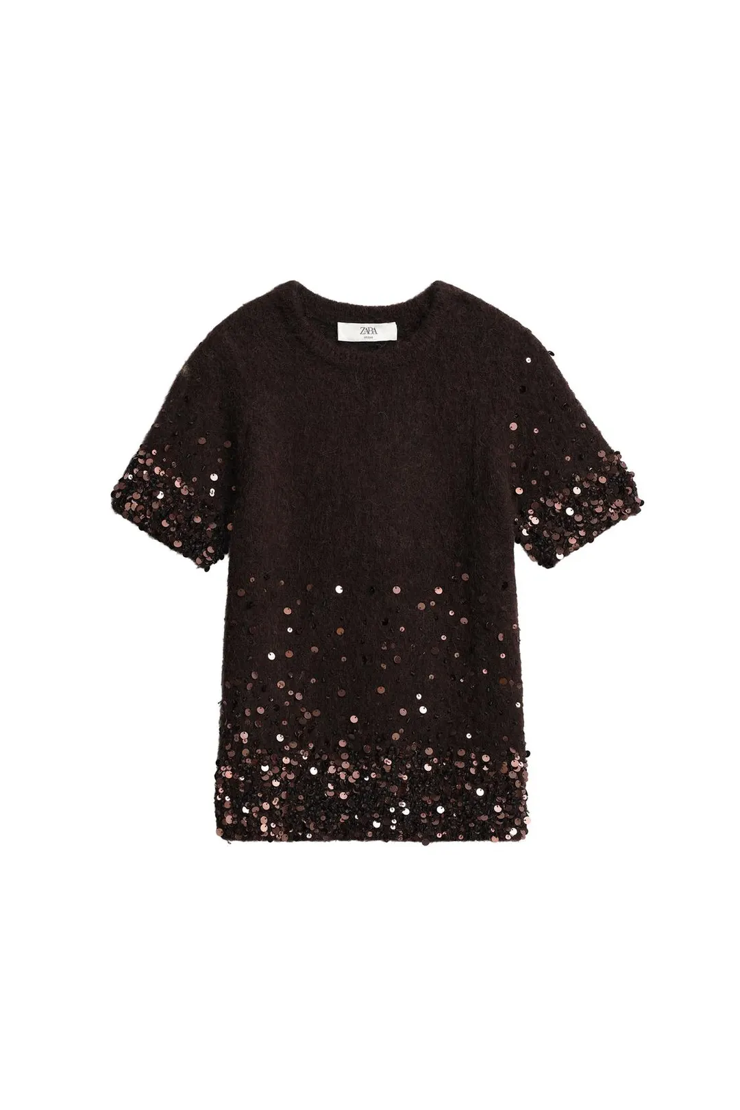 Свитер из смесовой шерсти и альпаки с пайетками Limited Edition, Zara