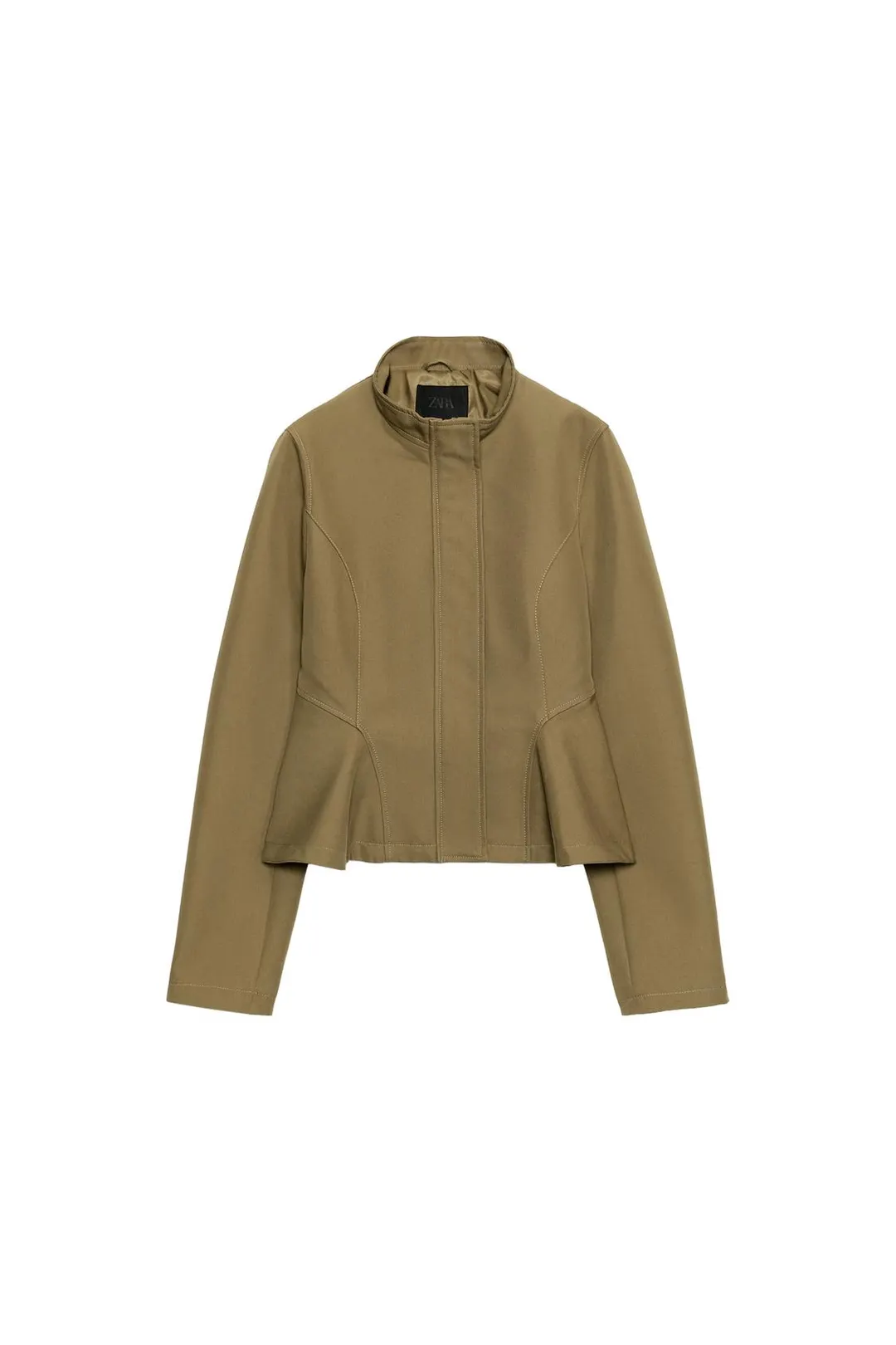 Приталенный жакет с баской, Zara