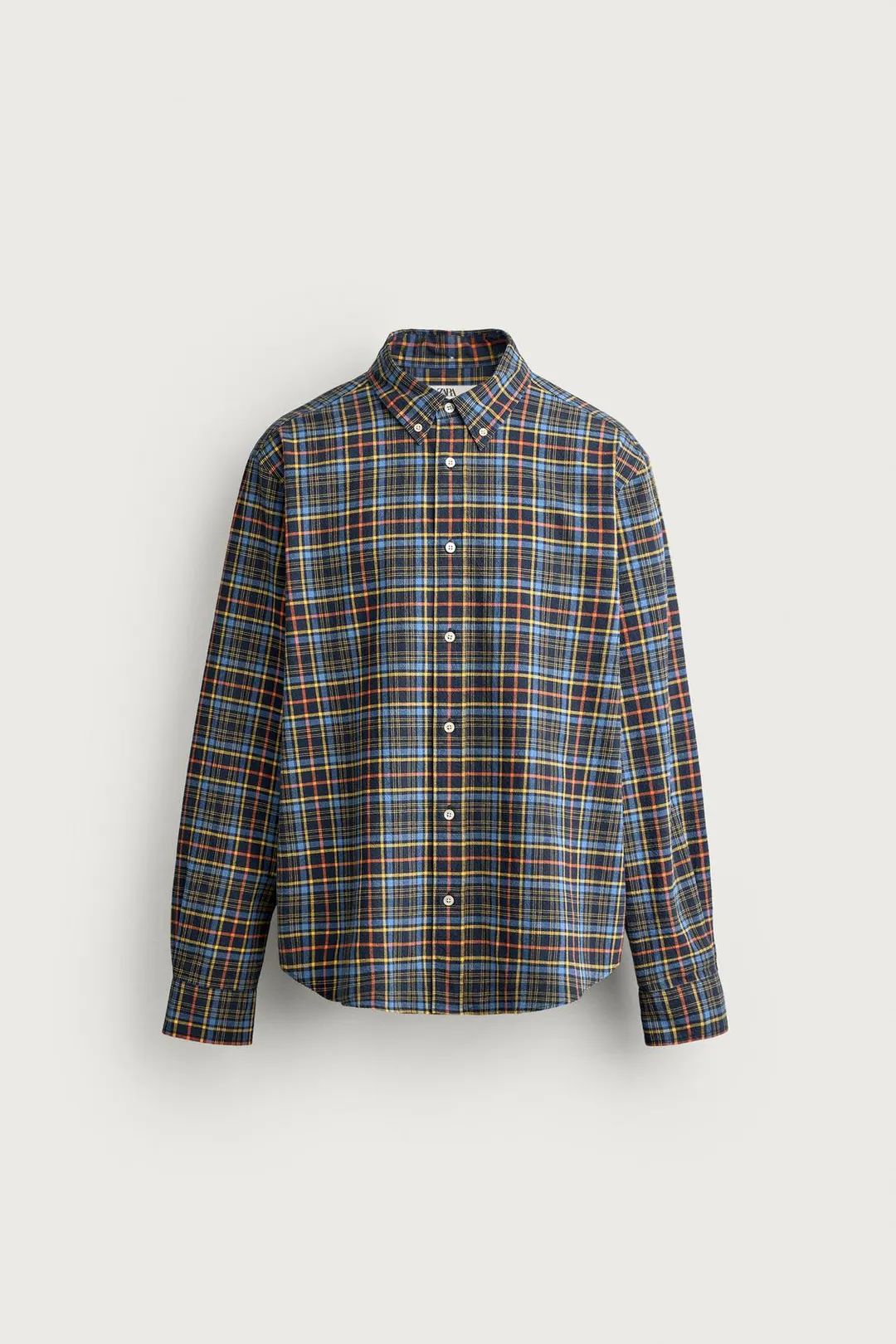 Рубашка свободного кроя в клетку, Zara