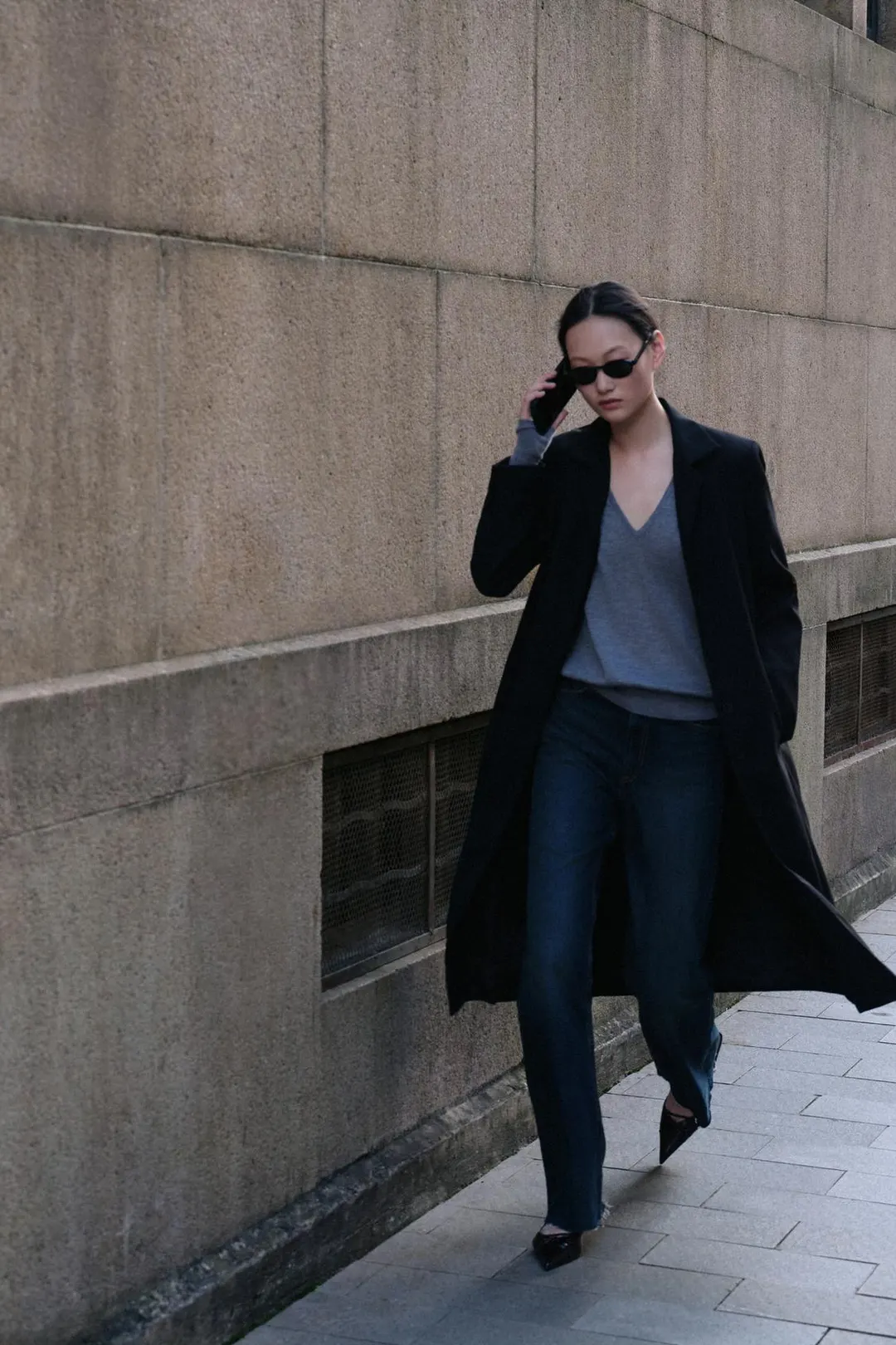 Джинсы TRF широкого кроя с высокой посадкой, Zara