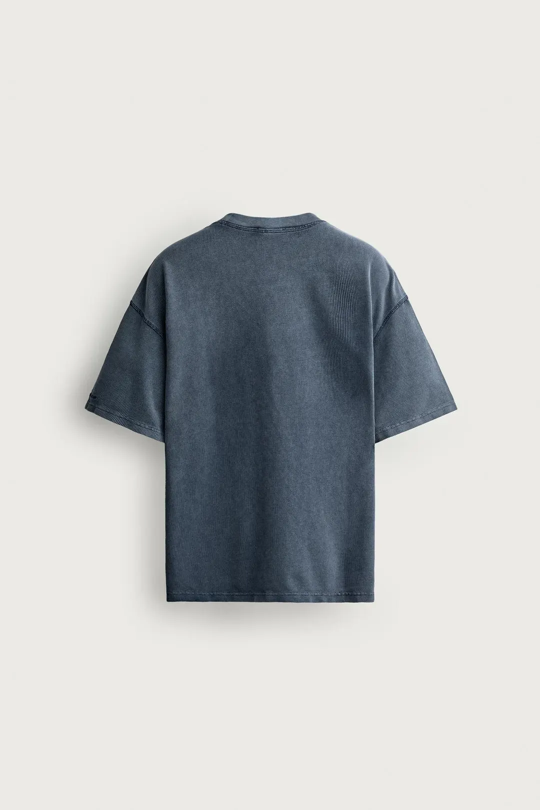 Футболка вафельной вязки с эффектом стирки, Zara