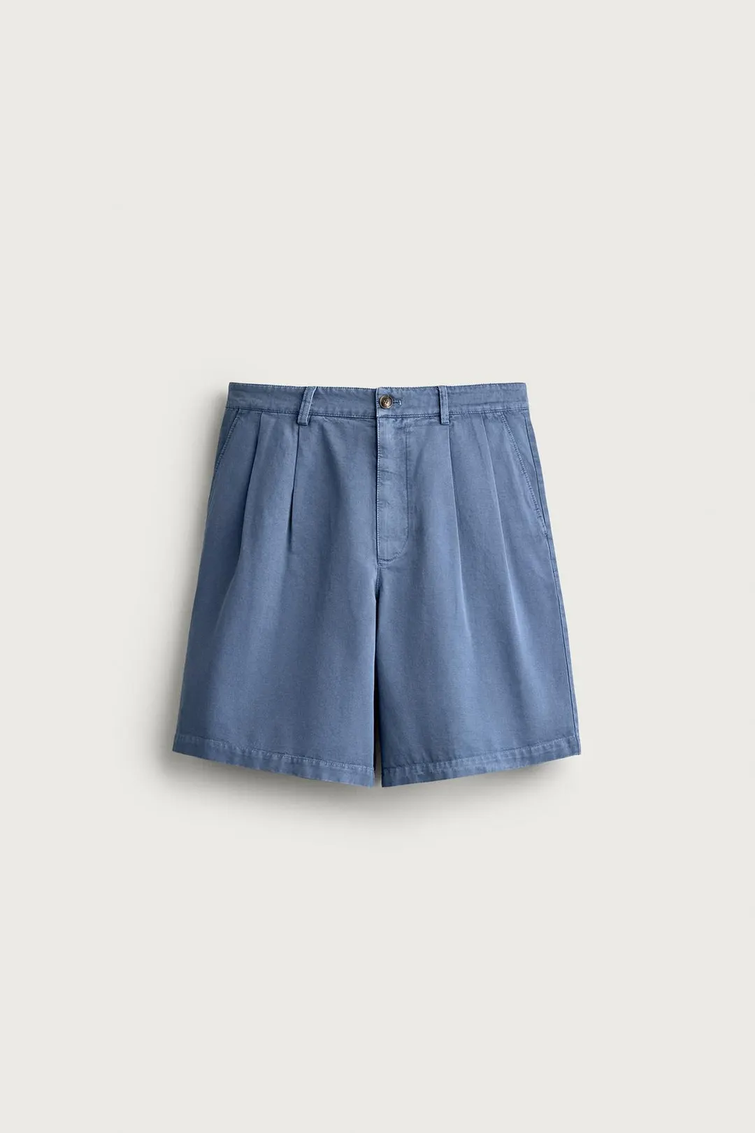 Бермуды стандартного кроя со складками, Zara