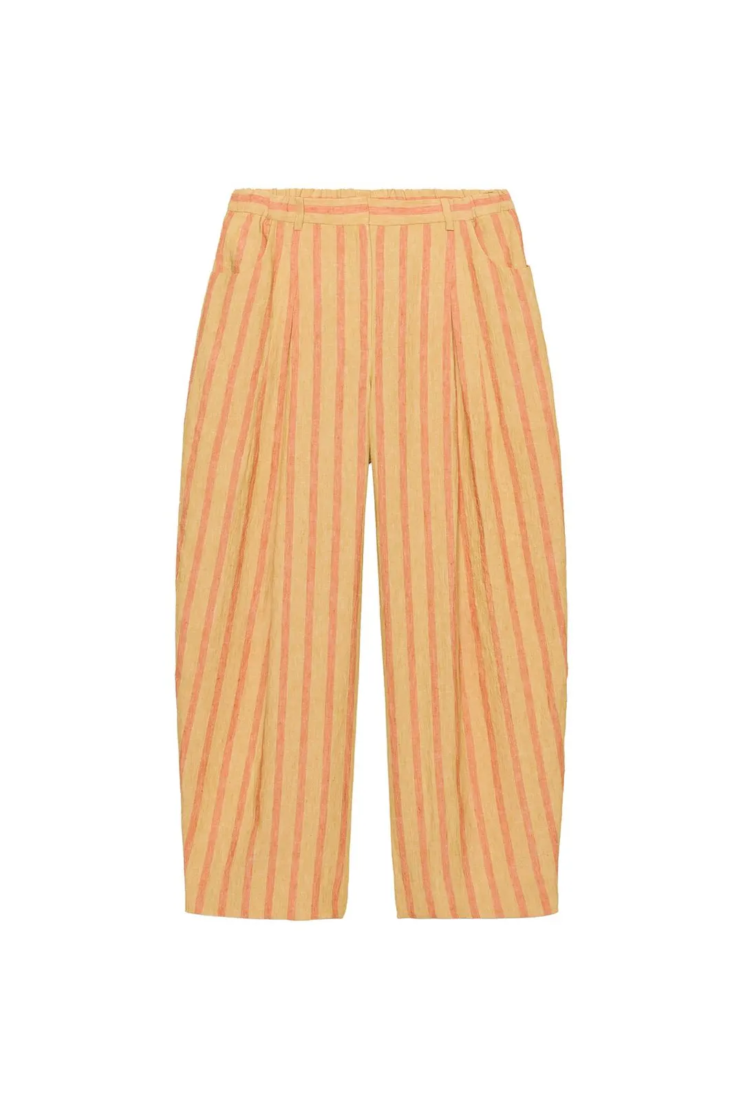 Брюки в полоску из смесового льна ZW Collection, Zara