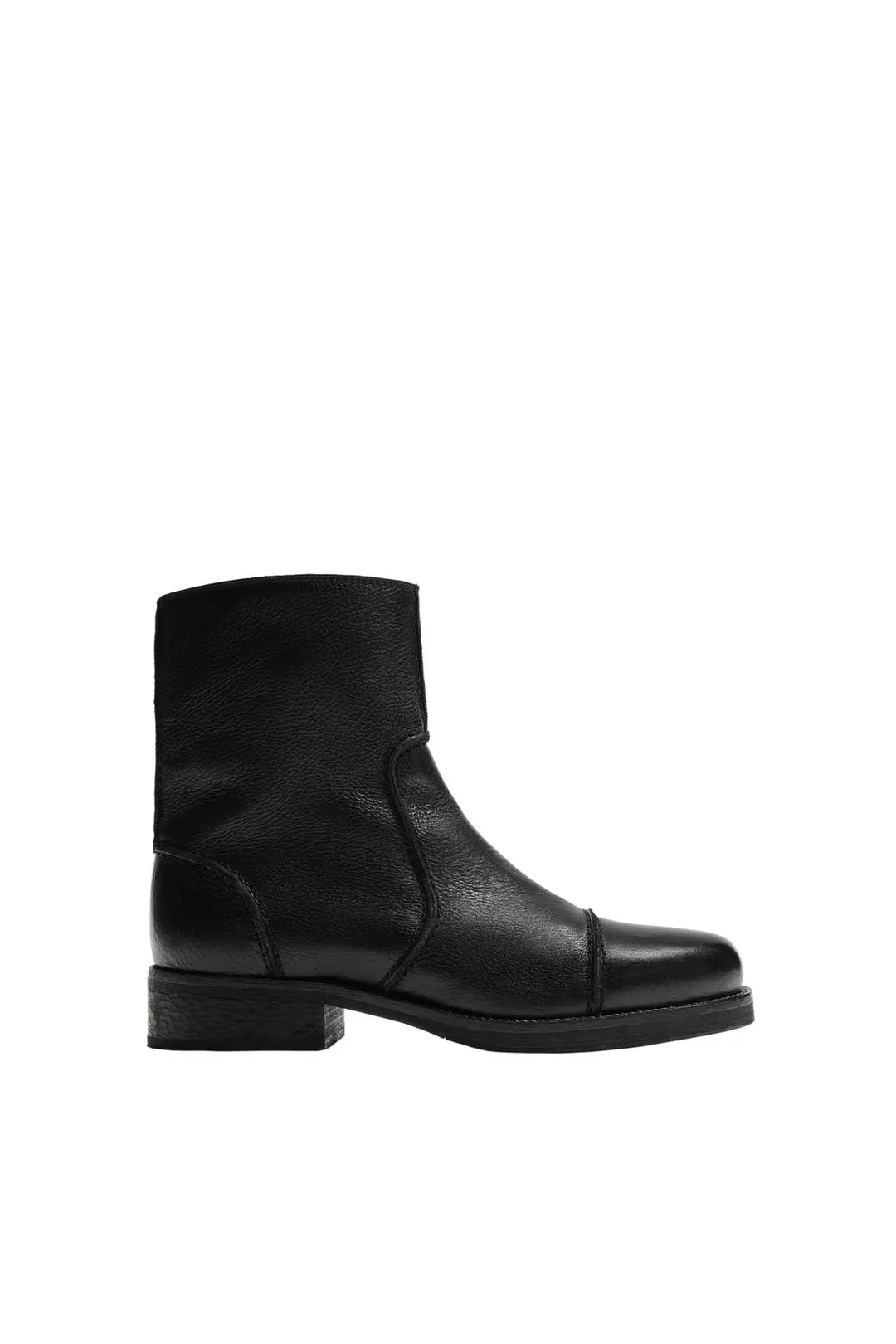 Кожаные ботинки на молнии, Zara