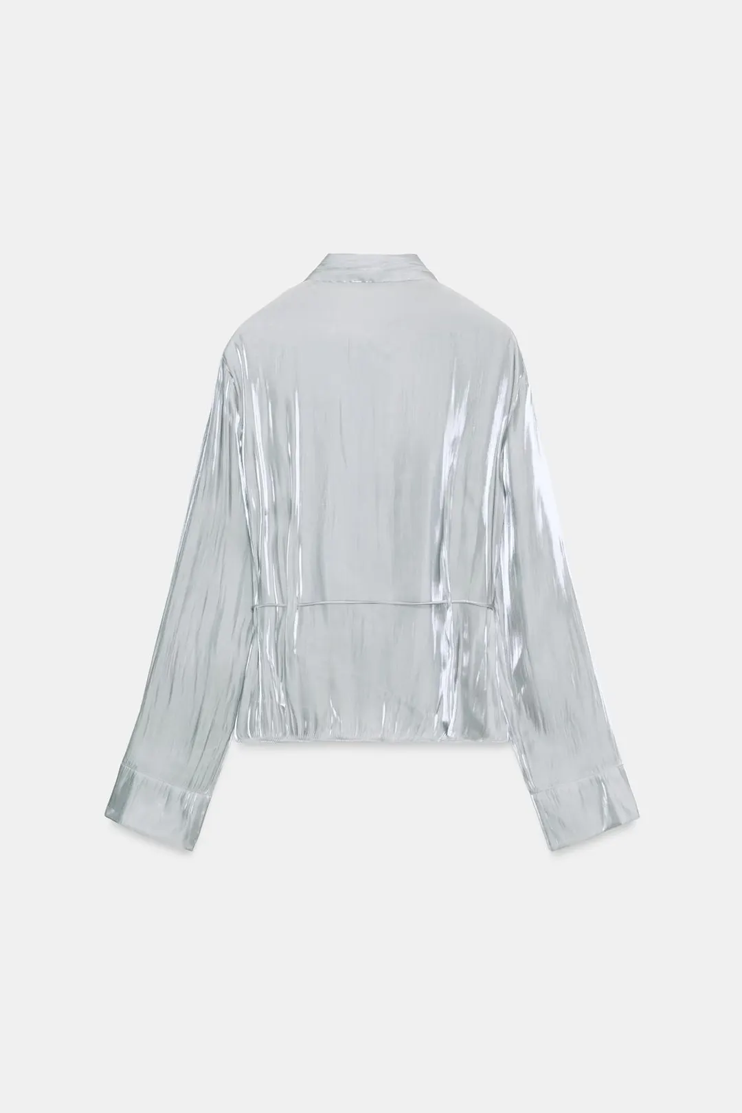 Рубашка с блеском и поясом, Zara