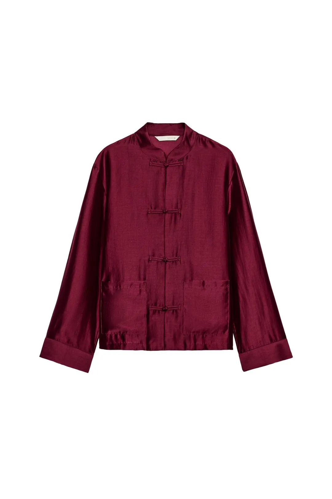 Рубашка ZW COLLECTION с застежкой на узелки, Zara