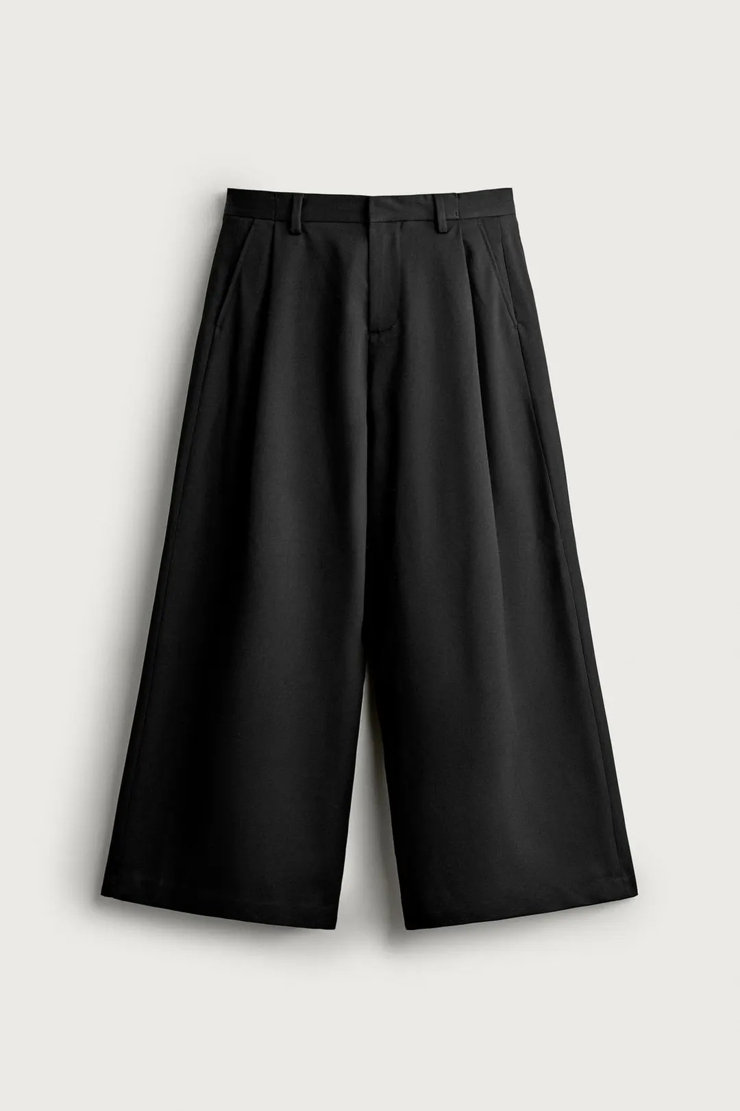 Брюки широкие со складками, Zara