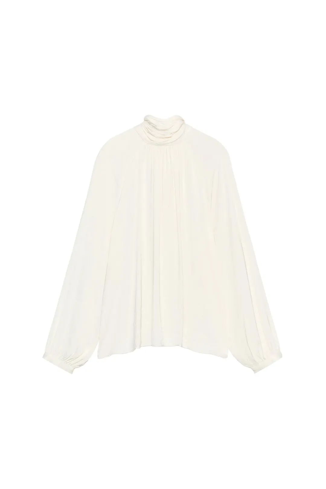 Блузка из струящейся ткани с завязками, Zara