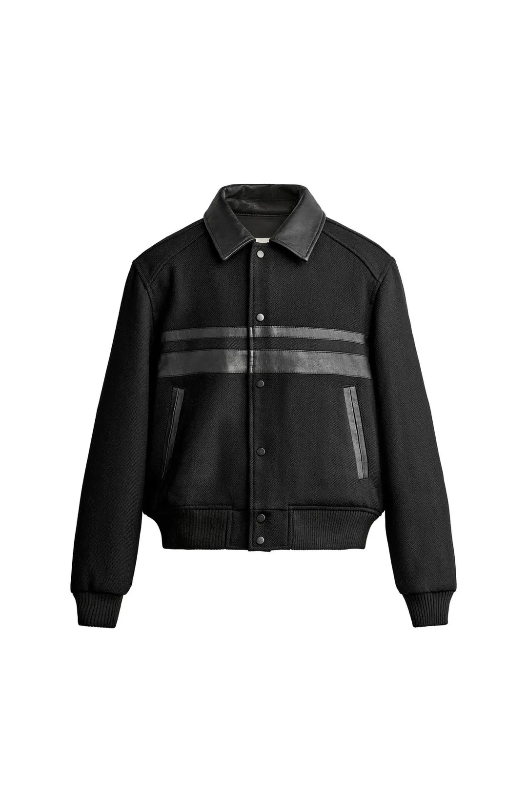 Комбинированная укороченная куртка под кожу, Zara