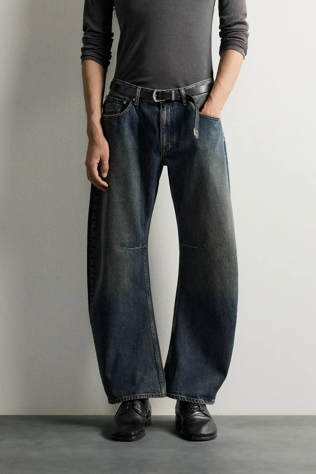Джинсы прямого кроя barrel, Zara